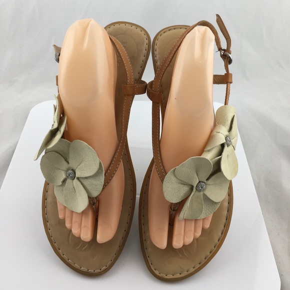 ivory thong sandals